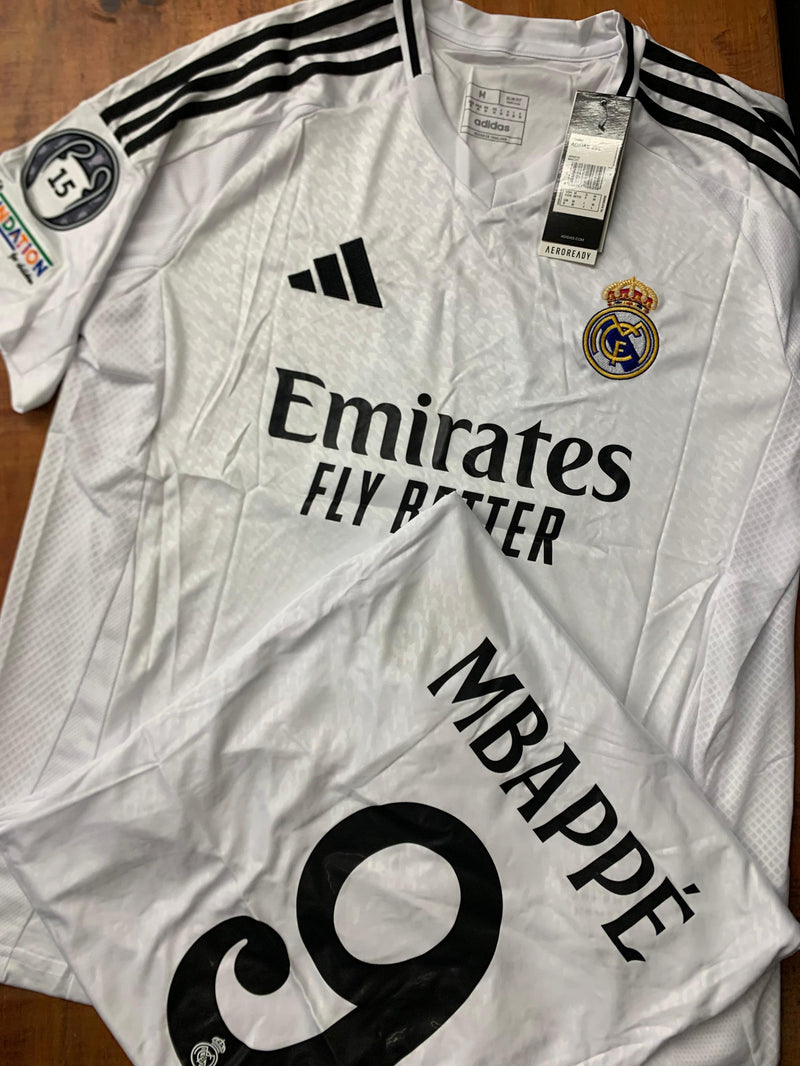 Camisa Real Madrid Home "MBAPPE 9" 24/25 - Adidas Torcedor Masculina