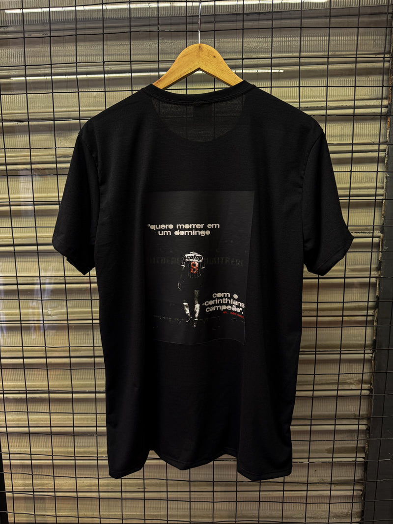 Camisa Corinthians estampada em DTF - Sócrates
