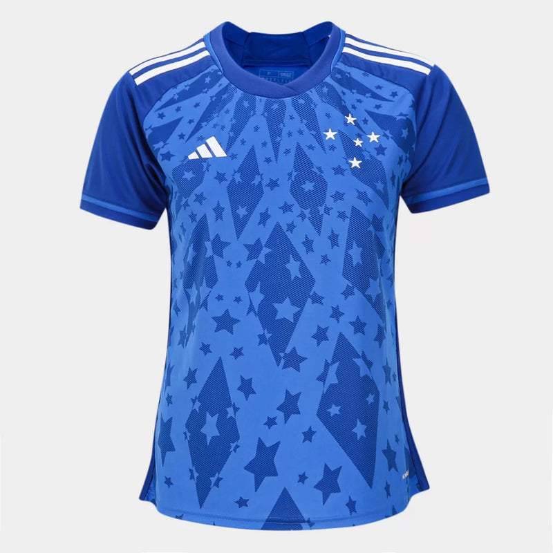 Camisa Cruzeiro Home I 24/25 Masculina Adidas Torcedor - Azul Royal.