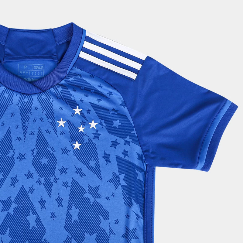 Camisa Cruzeiro Home I 24/25 Masculina Adidas Torcedor - Azul Royal.