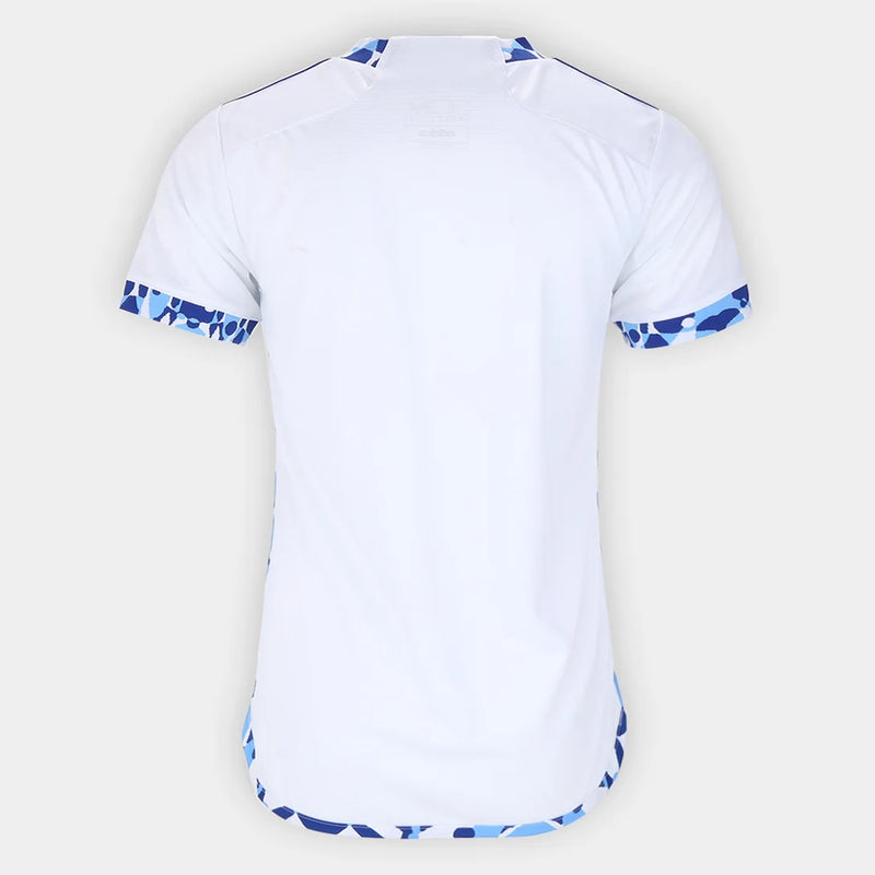Camisa Cruzeiro Away II 24/25 Masculina Adidas Torcedor - Branca e Azul.