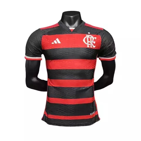 Camisa Flamengo I 24/25 Jogador Adidas – Modelo masculino com gola V e tecnologia HEAT.RDY.