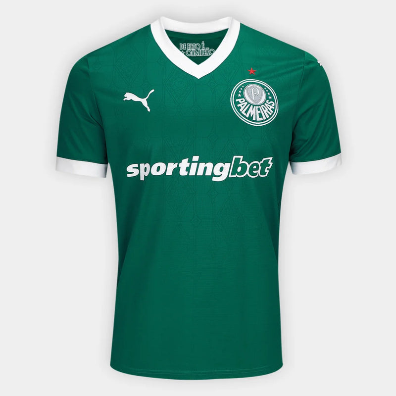  Camisa Palmeiras Home 25/26 Torcedor Puma Masculina na cor verde, com escudo bordado e tecnologia DryCell.
