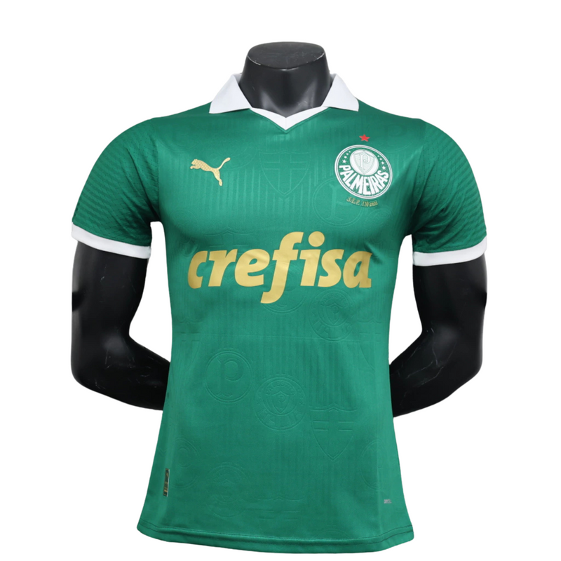  Camisa Palmeiras I 24/25 Jogador – modelo oficial titular com escudo vinil aplicado.