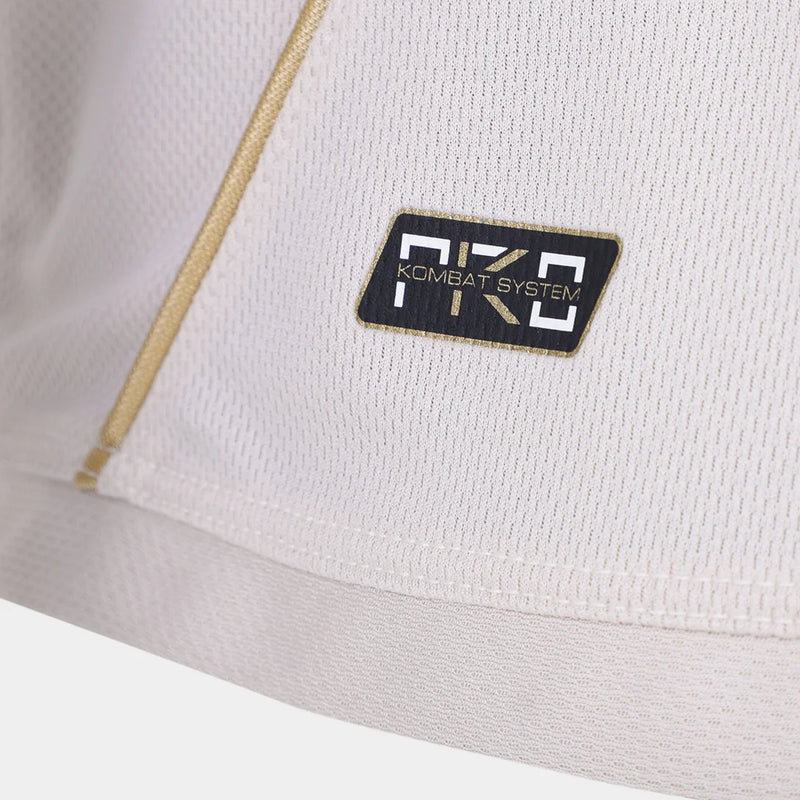  Camisa Vasco III 24/25 Kombat Kappa Bege, com escudo bordado e gola padre.

