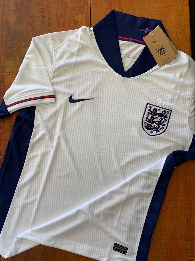 Camisa Inglaterra Home 24/25 Euro - Nike Versão Torcedor - branca