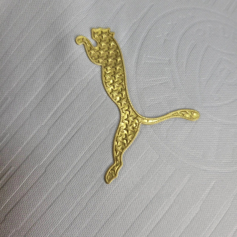 Detalhe do escudo vinil aplicado na Camisa Palmeiras 24/25 Jogador.